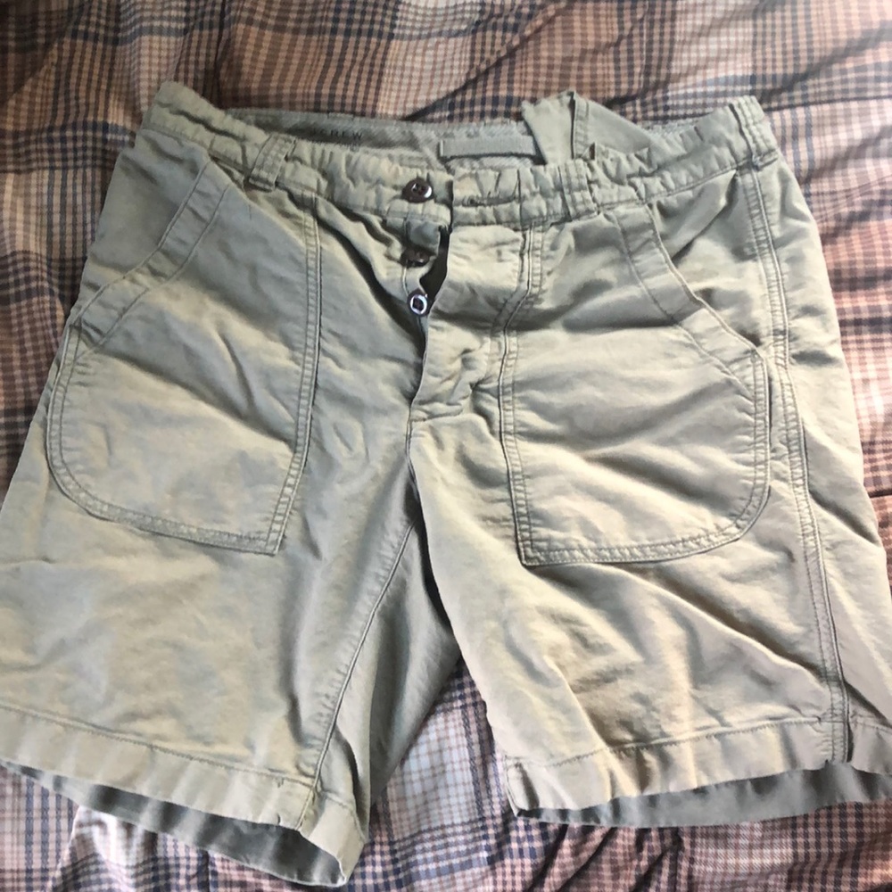 JCrew green shorts